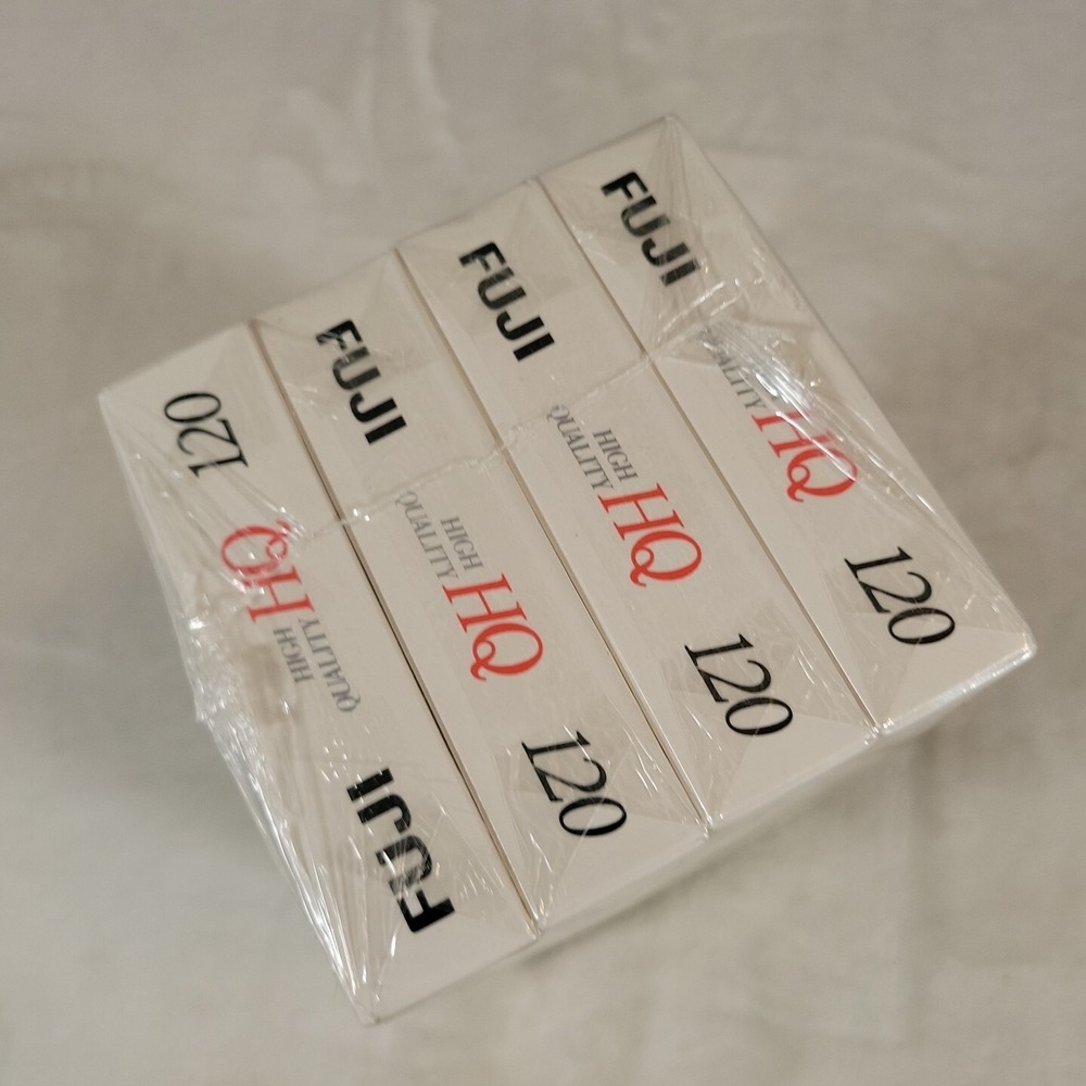 FUJI 4 Pack Blank VHS Video Tapes 6Hours HQ 120 NEW & Sealed‎ FUJIFILM T-120 - Picture 5 of 7